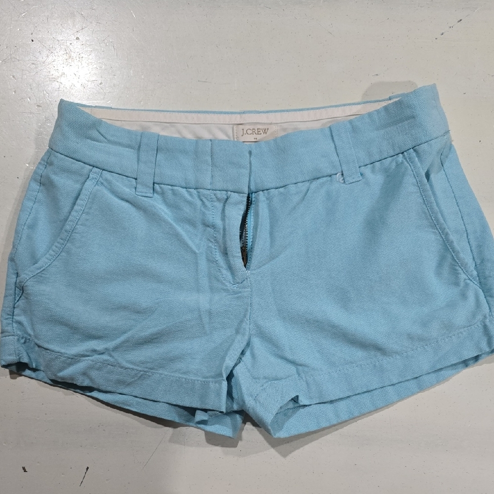 J. Crew Light Blue Women's Casual Cotton Shorts